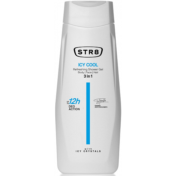 Str8 Icy Cool 3 in 1 Duschgel für Männer 400 ml