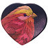 Albi Original Spiegel Herz Eisvogel 7 cm