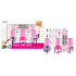 Mimoni Fluffy Peeling Nagellack 3 x 5 ml + Aufkleber + Nagelfeile, Kosmetikset für Kinder