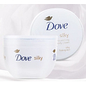 Dove Silky pflegende Körpercreme für den ganzen Körper mit reiner Seide 300 ml