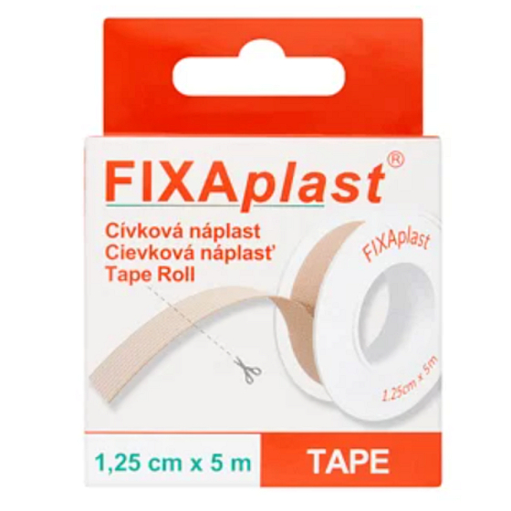 Fixaplast Spulenpflaster zur Befestigung von Verbandsmaterial 1,25 cm x 5 m 1 Stück