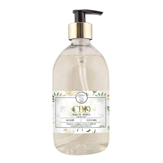 Bohemia Gifts CBD Flüssigseife mit Hanfölspender 500 ml