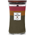 WoodWick Trilogy Hearthside Foyer - Sitting by the fireplace Duftkerze mit Holzdocht und Deckelglas groß 609,5 g