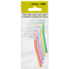 Spokar XML Interdentalbürsten, Satz Größen 0,4 – 0,8 mm, 5 Stück