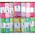 Ditipo Stoffband Flora rosa mit weißen Punkten 2 m x 40 mm