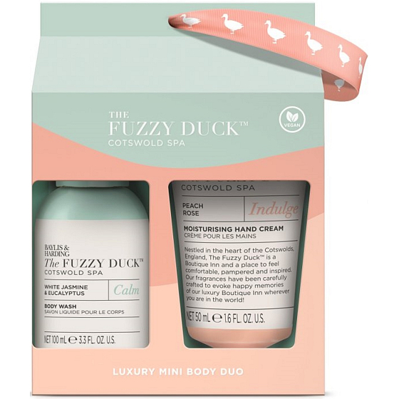 Baylis & Harding Cotswold Spa Jasmin und Eukalyptus Duschgel 100 ml + Handcreme 50 ml, Kosmetikset für Frauen
