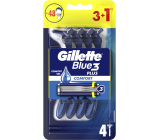 Gillette Blue3 Plus Comfort Rasiermesser 4 Stück für Männer