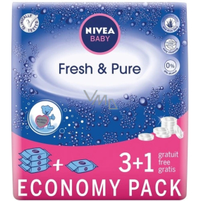 Nivea Baby Fresh & Pure Reinigungstücher für Kinder 4 x 63 Stück