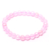 Rosenblütenblatt Armband elastisch Naturstein, Kugel 6 mm / 16 cm, für Kinder, Stein der Liebe