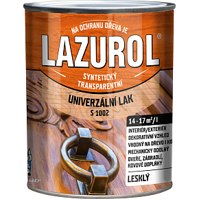 Lazurol S1002 Glanz, Lack für Metall und Holz, transparent, 750 ml