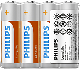 Philips Longlife Batterien AA R6L4F/10 1,5 V 4 St.