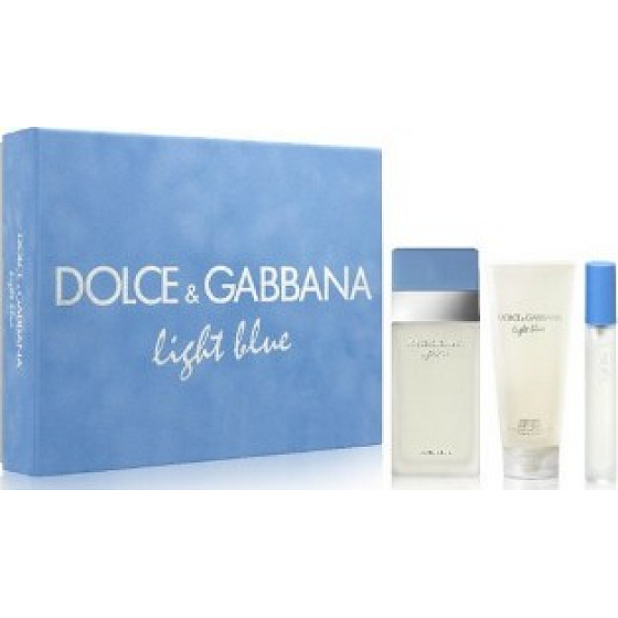 Dolce & Gabbana Light Blue EdT 50 ml Eau de Toilette + 50 ml Körperlotion + 7,4 ml Eau de Toilette Geschenkset