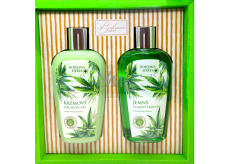 Bohemia Gifts Cannabis Hanföl Duschgel 250 ml + Haarshampoo 250 ml, Kosmetikset
