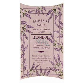 Bohemia schenkt Lavendel mit Glycerin und Kräuterextrakten handgemachte Toilettenseife in einer 100 g Papierbox