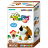 Jumping Clay Dog - Bigll selbsttrocknende Modelliermasse 38 g + Papiermodell 5+