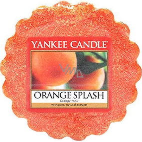 Yankee Candle Orange Splash - Orangensaft duftendes Wachs für Aromalampe 22 g
