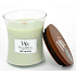 WoodWick Sweet Lime Gelato - Süße Duftkerze mit Eisdocht und Deckelglas klein 85 g