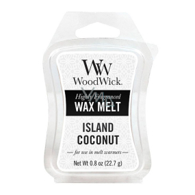 WoodWick Island Coconut - Coconut Island duftendes Wachs für Aromalampe 22,7 g