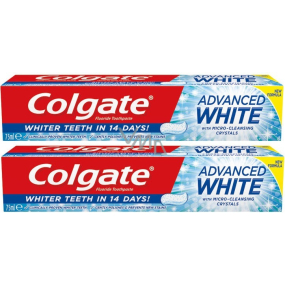 Colgate Advanced White Zahnpasta 2 x 75 ml, Duopack