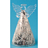 Glas Engel mit Zuckerguss bis 12 cm stehen