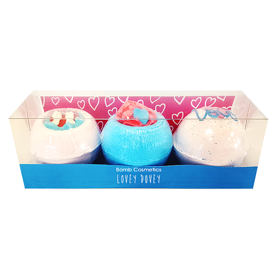 Bomb Cosmetics Himmlische Liebe Mix von Badekugeln 3 x 160 g, Kosmetikset