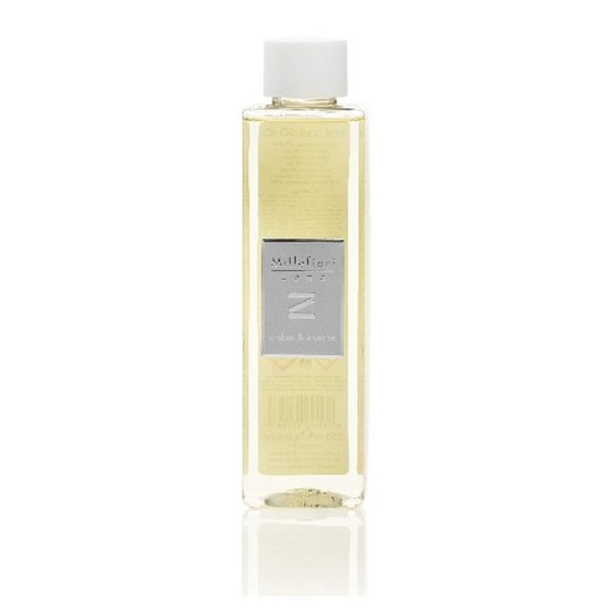 Millefiori Milano Zona Bernstein & Weihrauch - Ambergris und Weihrauch Diffusor Nachfüllung für Weihrauchstiele 250 ml