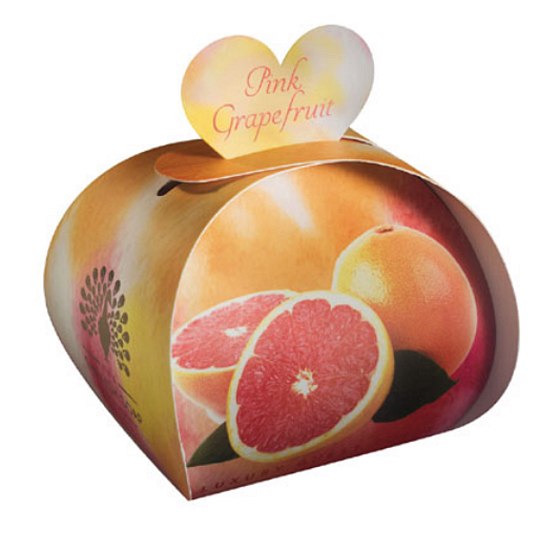 English Soap Pink Grapefruit natürliche parfümierte Seife mit Sheabutter 3 x 20 g