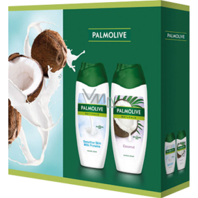 Palmolive Naturals Milchproteine Duschgel 250 ml + Kokosnuss Duschgel 250 ml, Kosmetikset