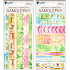 Washi Stickerbögen mit Prägung Natur 2 Bögen, 17 x 9 cm