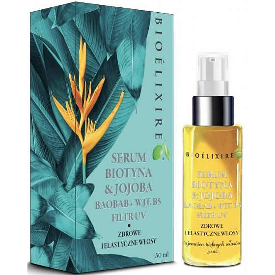 Bioelixier Biotin und Jojoba Serum gegen Haarausfall und Ausfransen 50 ml
