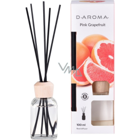 D-Aroma- Pink Grapefruit - Aroma Diffusor Pink Grapefruit mit Stäbchen für die allmähliche Freisetzung des Aromas 100 ml