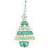 Albi Baumschmuck aus Holz Happy and Merry 13 cm