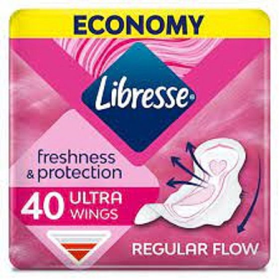Libresse Invisible Normal Wing Intimeinsätze mit Flügeln 10 Stück