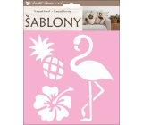 Kreative Schablonen - Flamingo 18 x 17,5 cm
