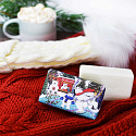 English Soap Polar Bear - Lilac, Ylang Ylang & Rose Christmas natürliche parfümierte Toilettenseife mit Sheabutter 190 g