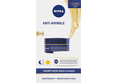 Nivea Revitalizing 55+ Tages- und Nachtcreme gegen Falten, 2 × 50 ml