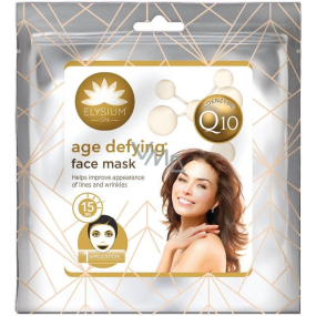 Elysium Spa Coenzym Q10 textile Gesichtsmaske für reife Haut 1 Stück