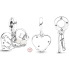 Charms Sterling Silber 925 Freund für zwei Katzen 2in1, Freundschaftsarmband Anhänger