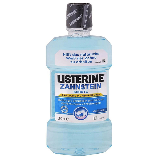 Listerine Anti-Tartar Arctic Menthol Mundspülung mit ätherischen Ölen 600 ml