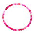Achat rosa gebändert Armband elastisch Naturstein, Kugel 4 mm / 19 cm