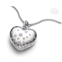 Charm Sterlingové stříbro 925 Srdce poseté zirkony, symbol lásky a elegance, přívěsek na náramek láska