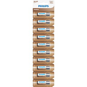 Batterien Philips Alkaline AA 10 Stk LR6 Mignon 1,5V