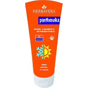 Herbavera Panthenolka Gel nach dem Sonnenbaden mit Hanf und Beta-Carotin, 200 ml