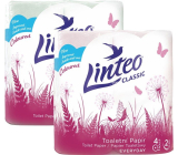 Linteo Classic Toilettenpapier pink 2-lagig, 150 Stück, 15 m, 4 Stück