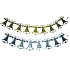 Weihnachtsgirlande mit Glocken Gold, Silber 3 m