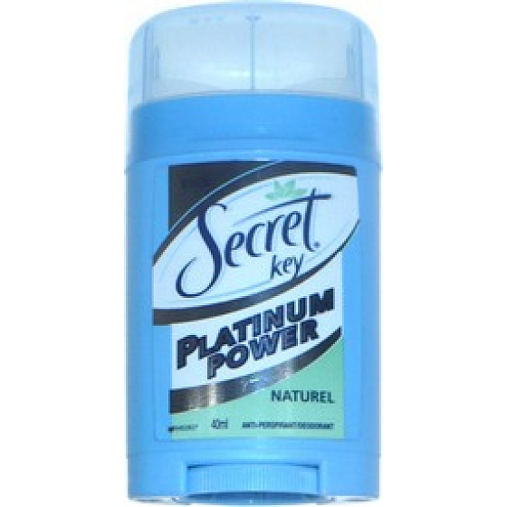 Secret Key Platinum Power Naturel Antitranspirant Deo-Stick für Frauen 40 ml