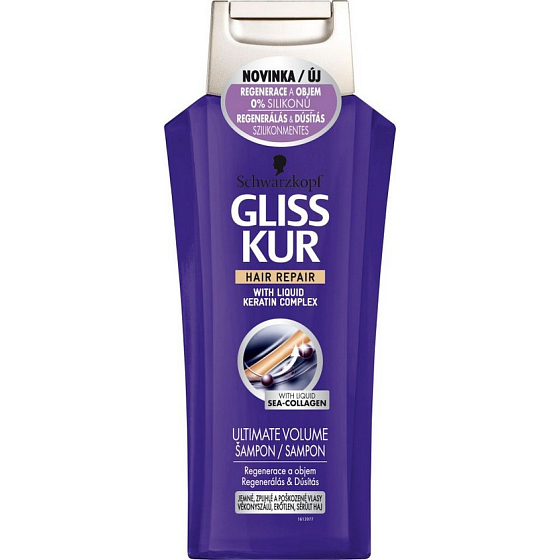 Gliss Kur Ultimate Volume Regeneration und Volumen Haarshampoo 250 ml