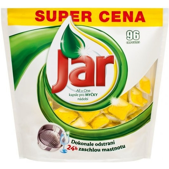 Jar All in 1 Zitronenkapseln für die automatische Spülmaschine 96 Stück