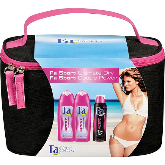 Fa Sport Double Power Duschgel 2 x 250 ml + Deodorant Spray 150 ml, Kosmetikset