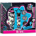 Mattel Monster High Frankie Stein parfümiertes Wasser 15 ml + 2in1 Shampoo und Badeschaum 250 ml + Abzeichen, Kosmetikset
